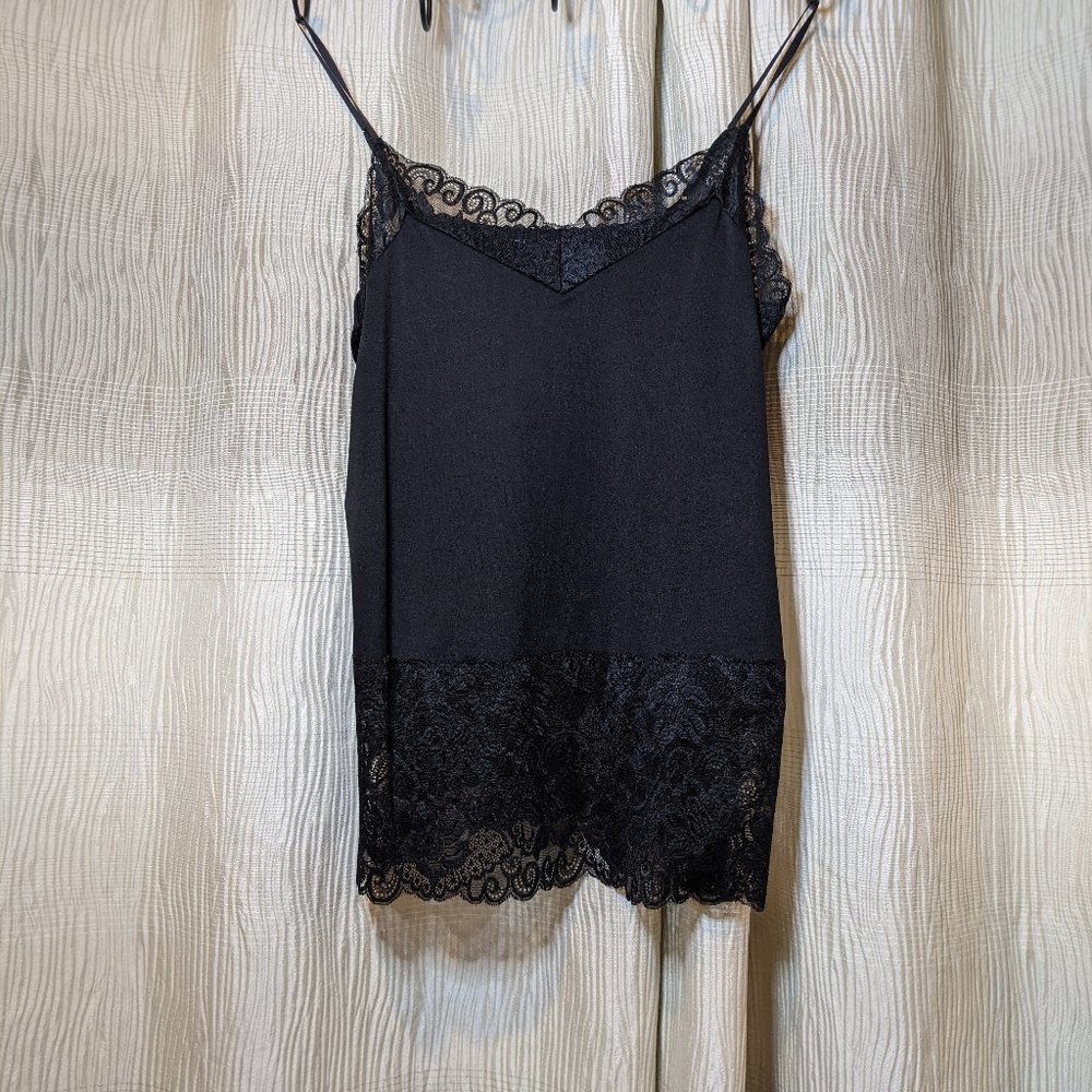 White House Black Market Lace-Trim Camisole